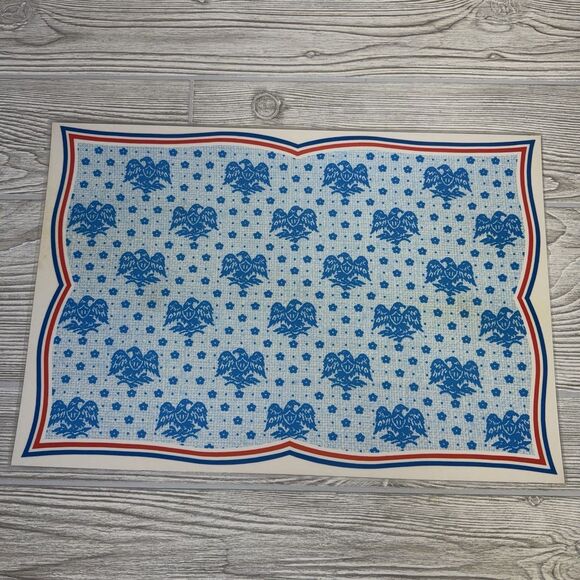 Norman Rockwell "The Four Freedoms" Laminated Placemats Set Of 4 WWII Prints 70s - Picture 13 of 15